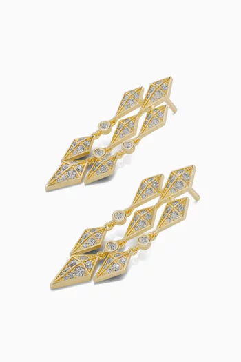 Al Merta'shah Diamond Earrings in 18kt Gold