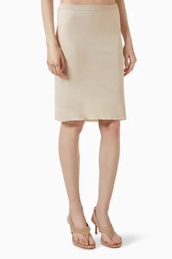 Sheer Knit Skirt in Silk-cashmere