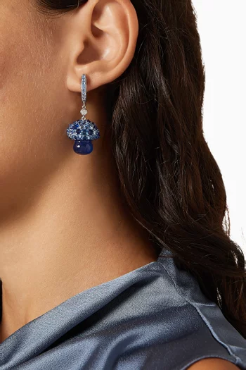 Spirulina Virosa Earrings in 14kt Gold & Aluminium