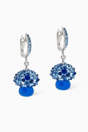 Spirulina Virosa Earrings in 14kt Gold & Aluminium