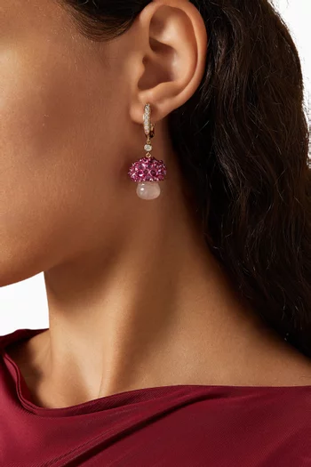 Virosa Quartz Earrings in 18kt Gold Vermeil