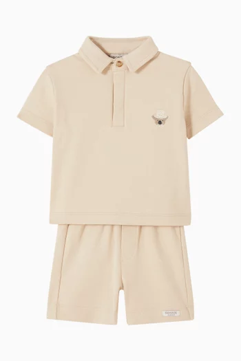 Wouti Polo T-shirt in Cotton-blend