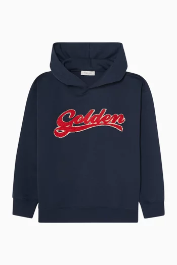 Embroidered Hoodie in Cotton-blend