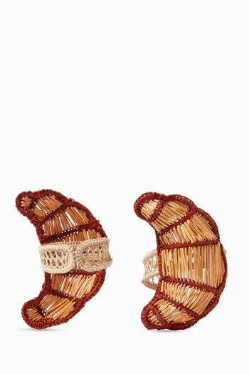 Croissant Napkin Rings, Set of 2