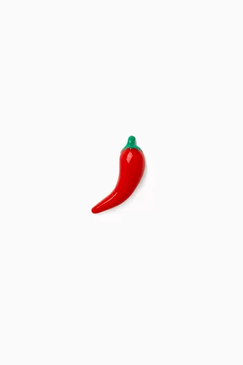 Chilli Pepper Single Stud Earring in 14kt Gold