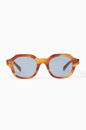3 Dots HD Rectangle Sunglasses in Acetate