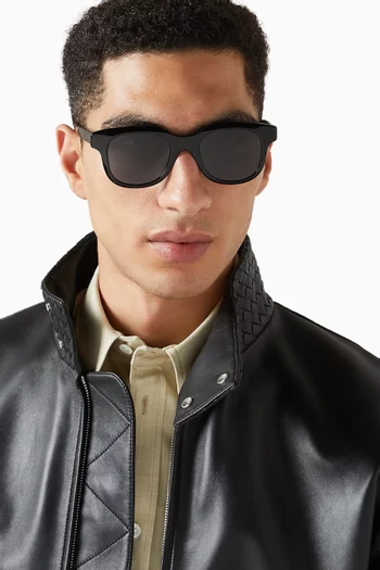 City Rectangular Sunglasses in Acetate