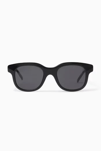 City Rectangular Sunglasses in Acetate