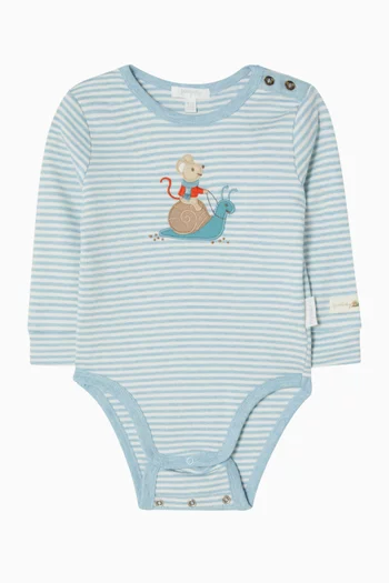 Striped Bodysuit in Organic Cotton