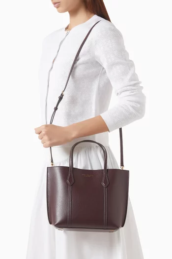 Small Perry Tote Bag in Smooth Leather