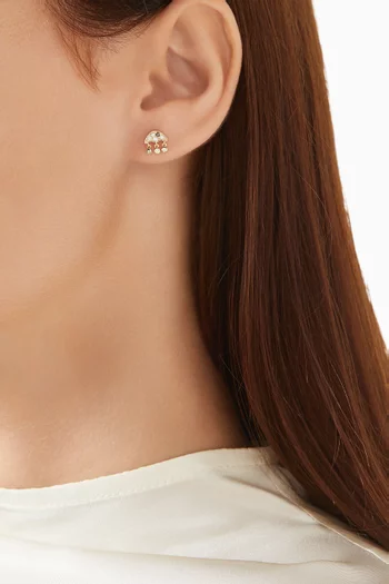 Nano Puce Méduse Single Earring in 9kt Yellow Gold