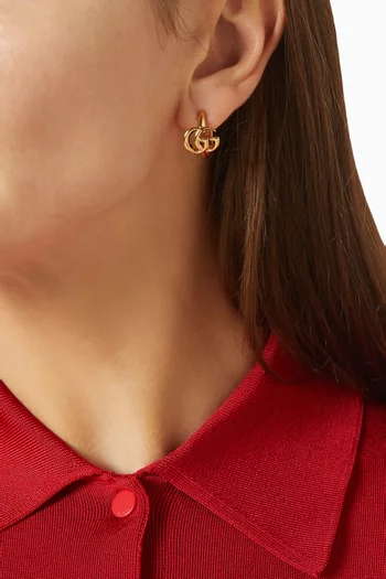 GG Marmont Earrings in Brass