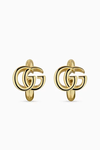 GG Marmont Earrings in Brass