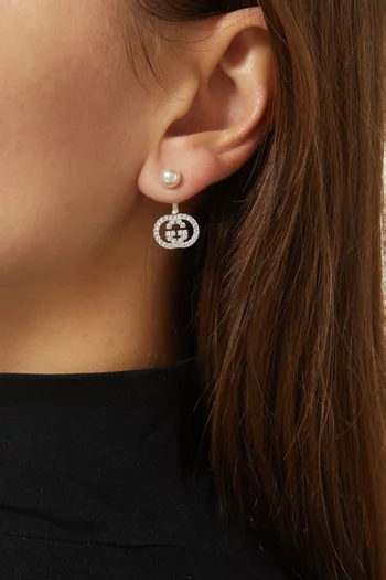 Pearl & Crystal Drop Earrings