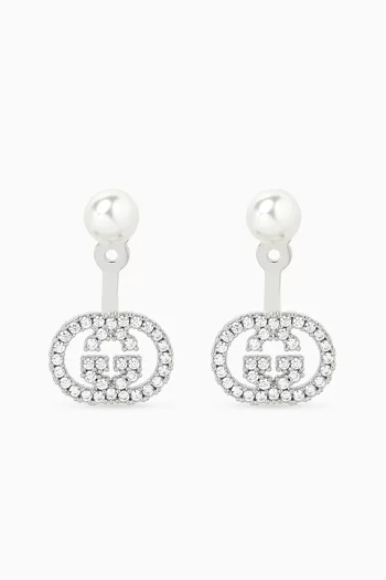 Pearl & Crystal Drop Earrings