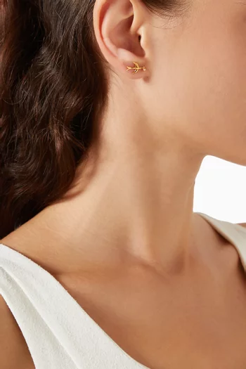 Harris Reed Taking Flight Stud Earrings in Brass
