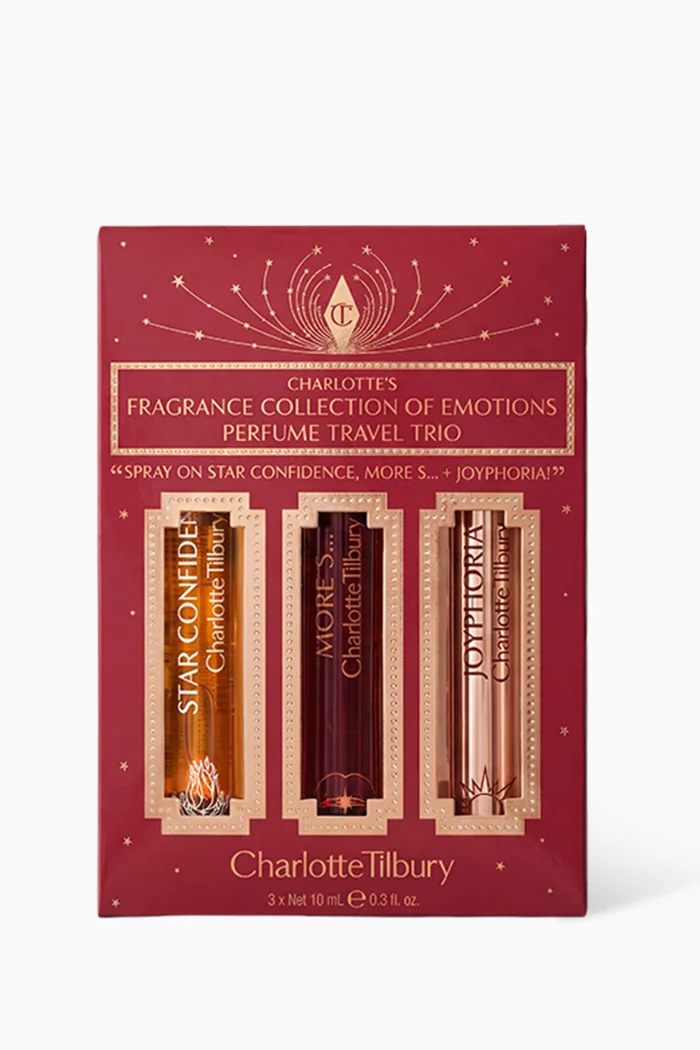Fragrance Collection of Emotions Perfume Travel Trio Gift Set, 3 x 10ml
