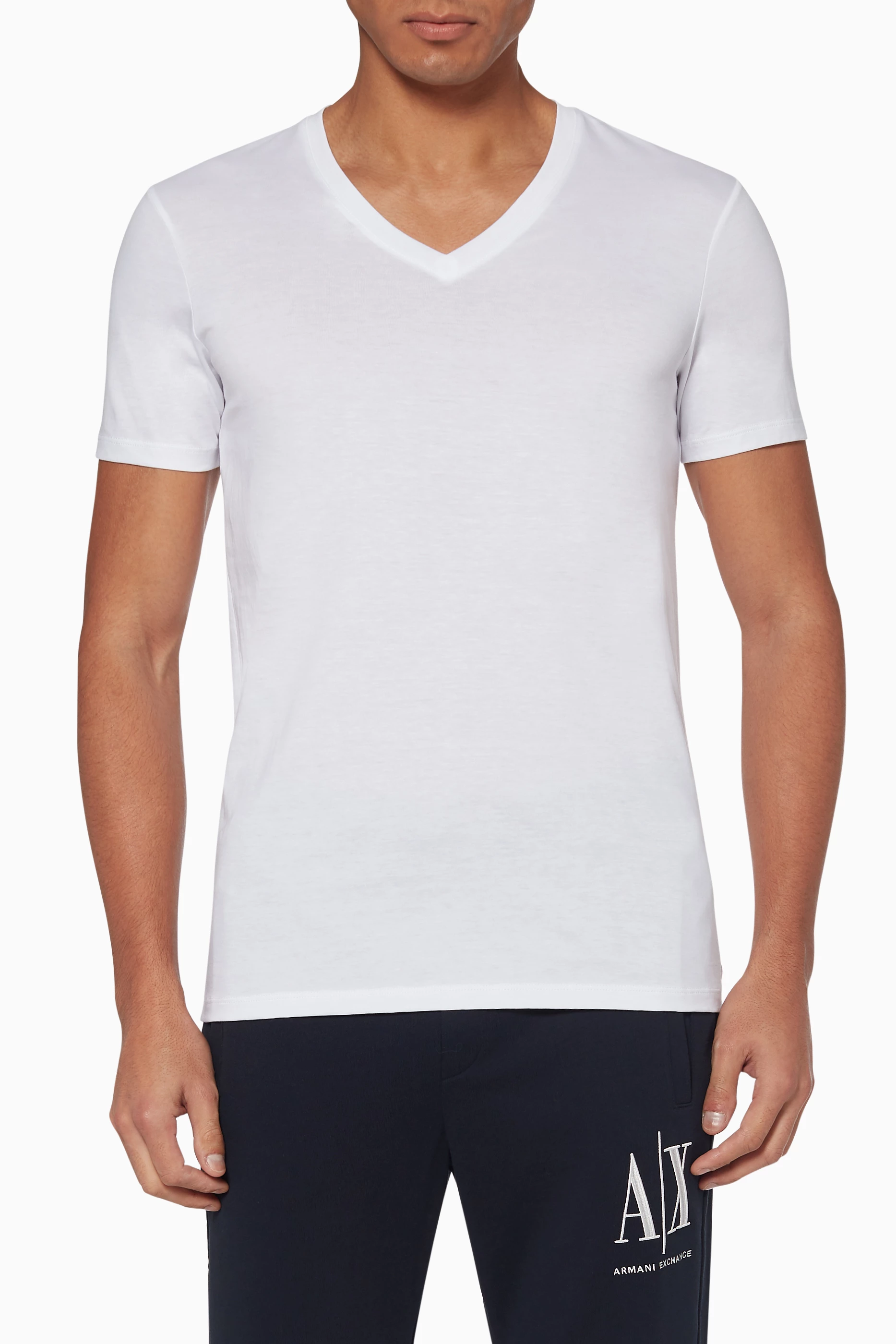 Armani exchange deals pima v neck