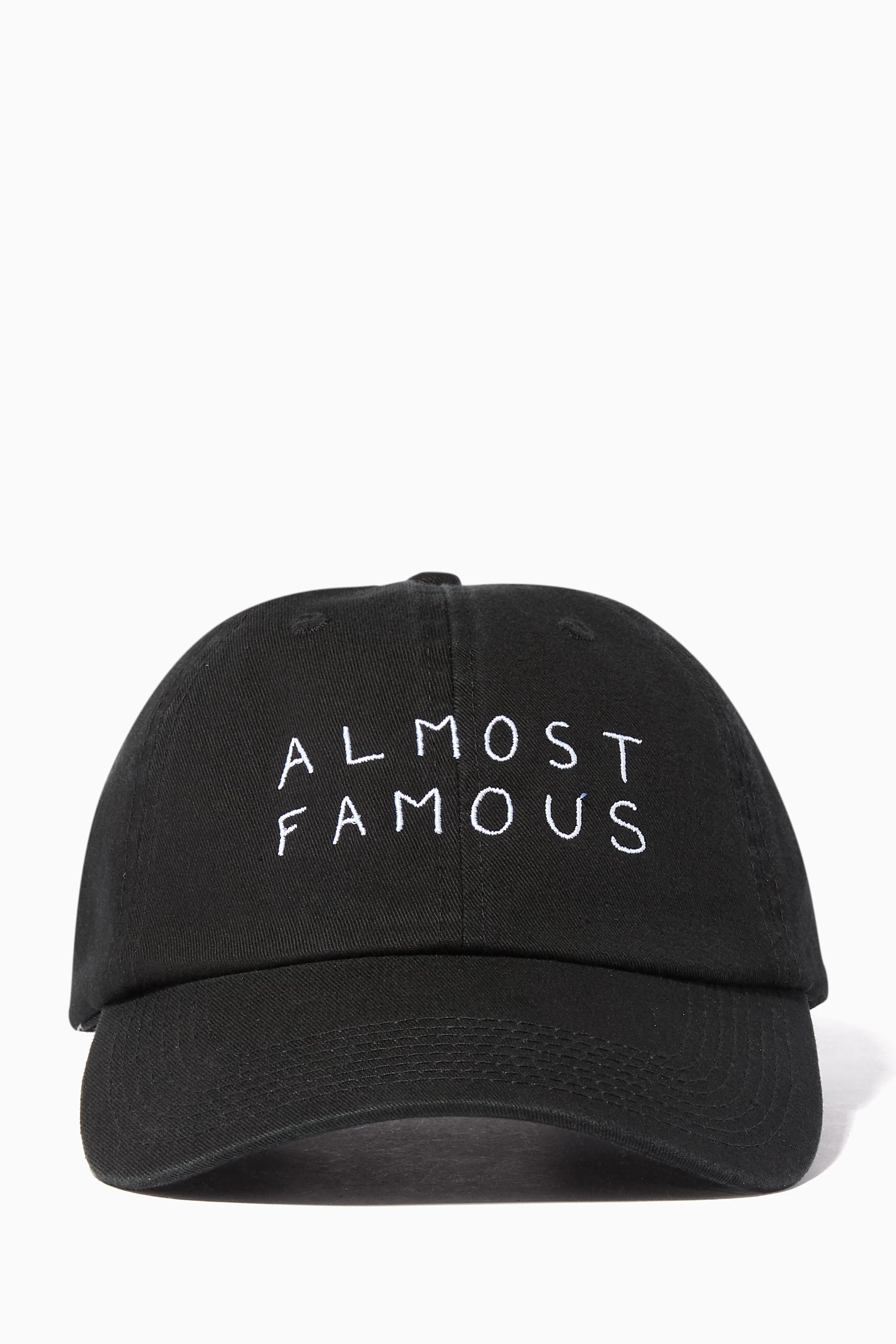 Buy NASASEASONS Black Black Almost Famous Embroidered Cap for Men