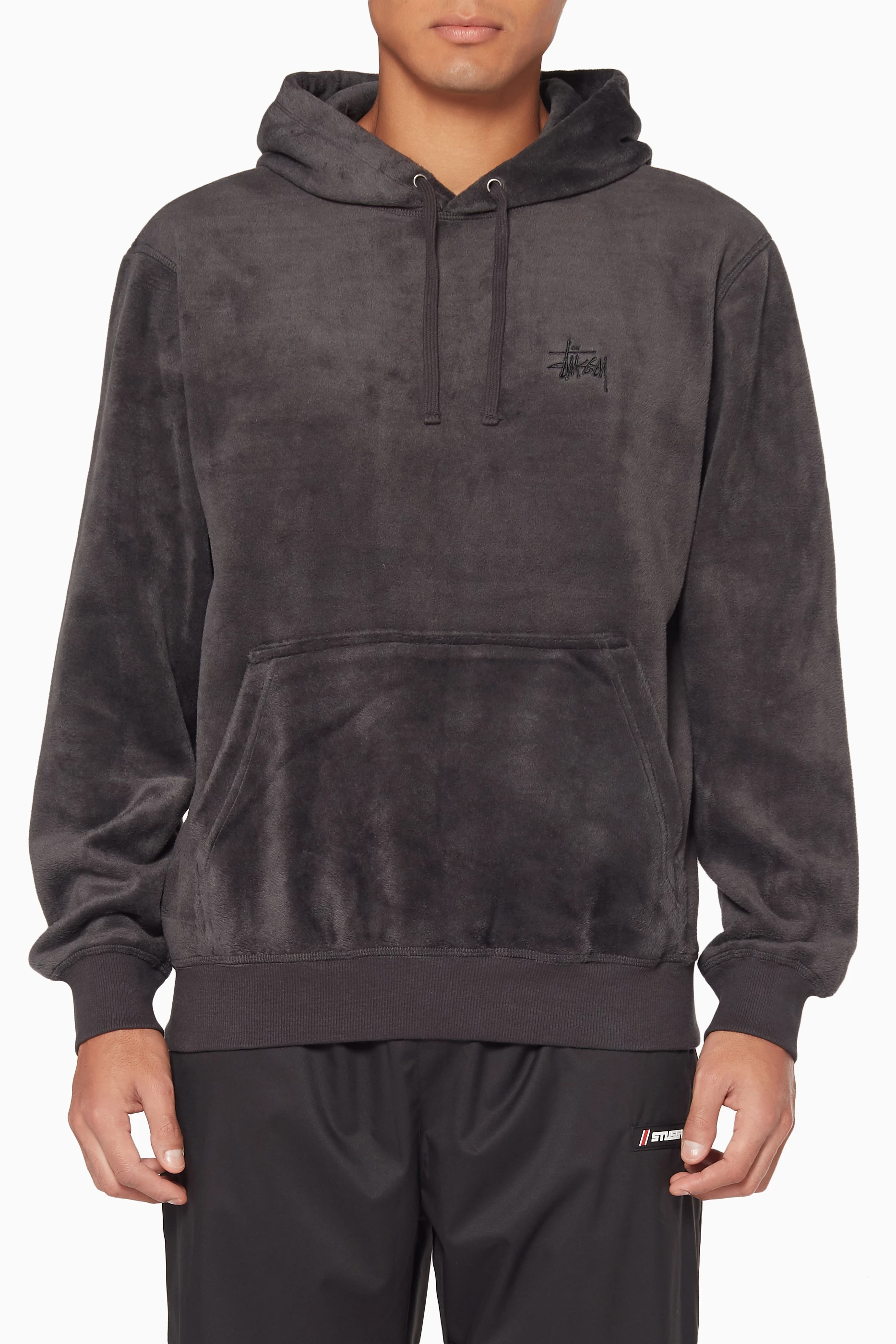 Stussy pile sales fleece hoodie