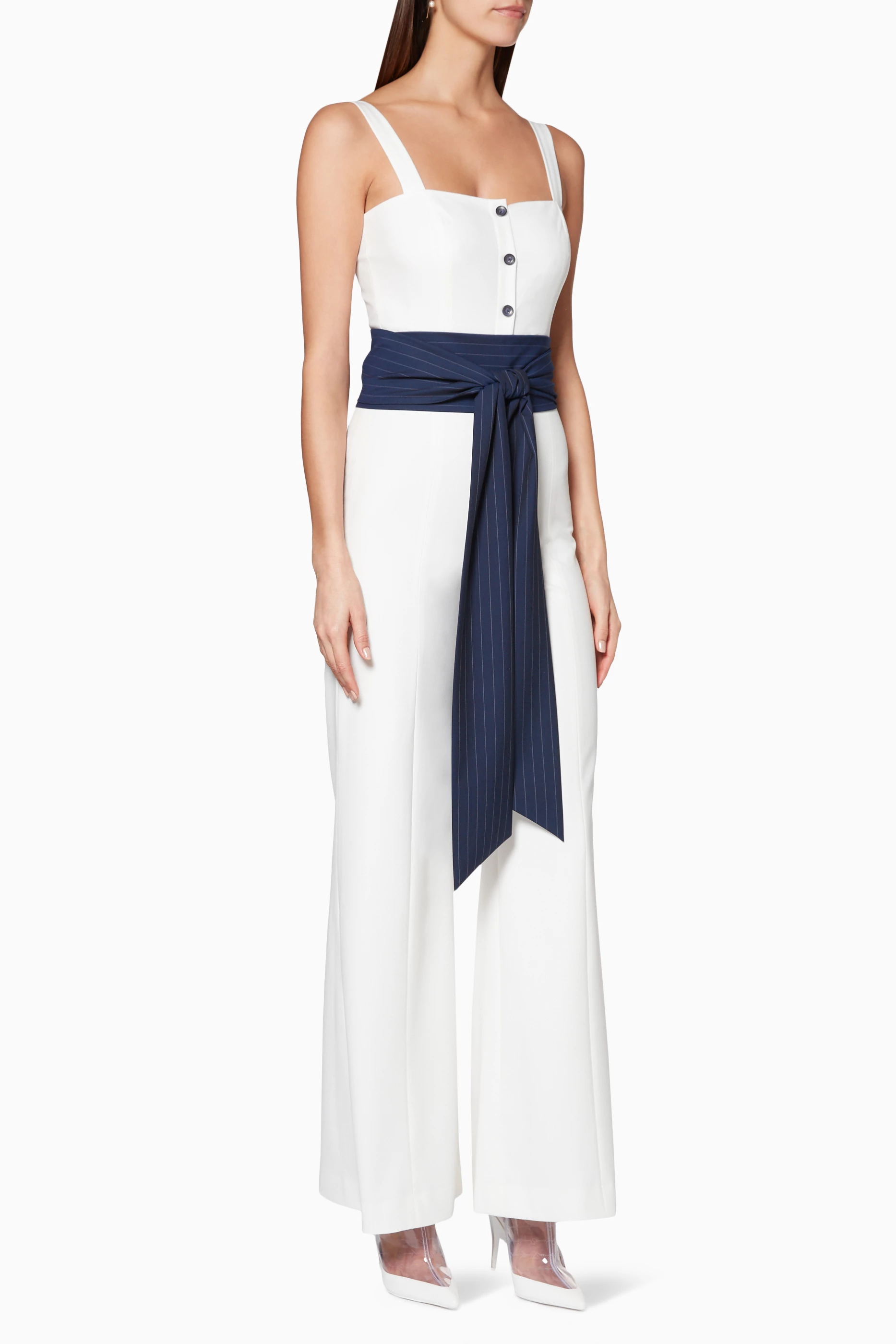 Buy Staud White Snow White Tao Jumpsuit for Women in Kuwait Ounass