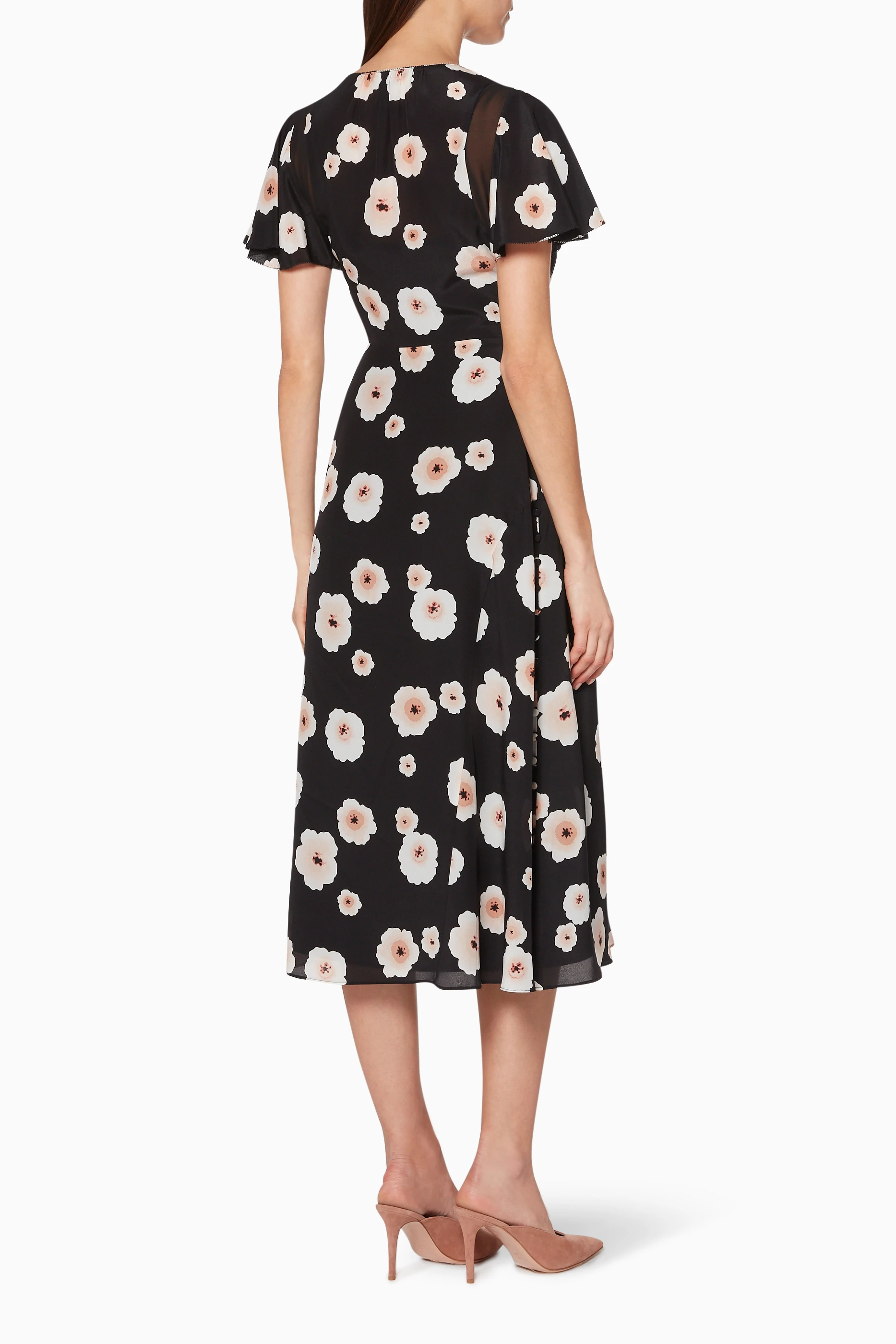 Zameeka silk sales floral dress