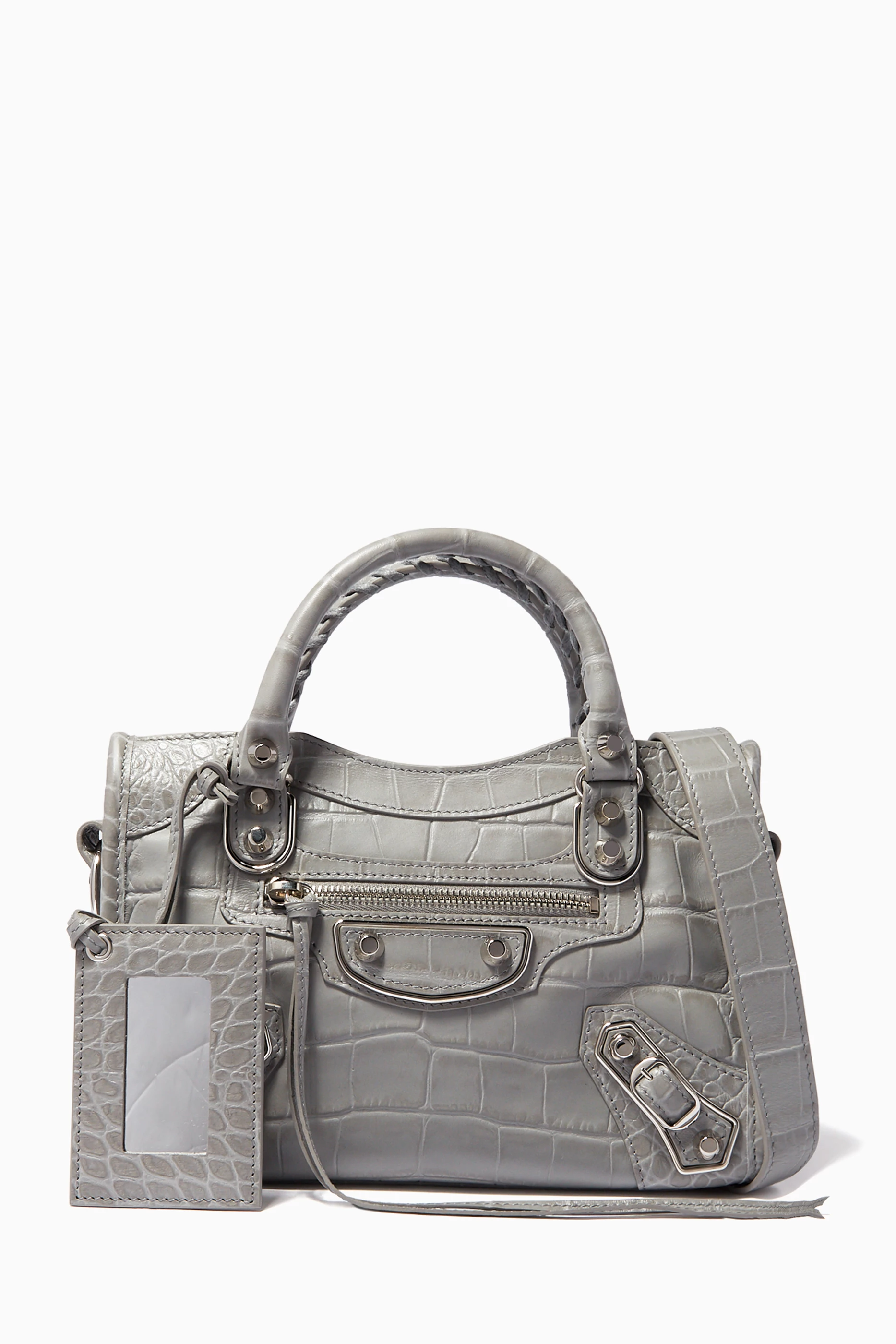 Balenciaga mini city discount crocodile