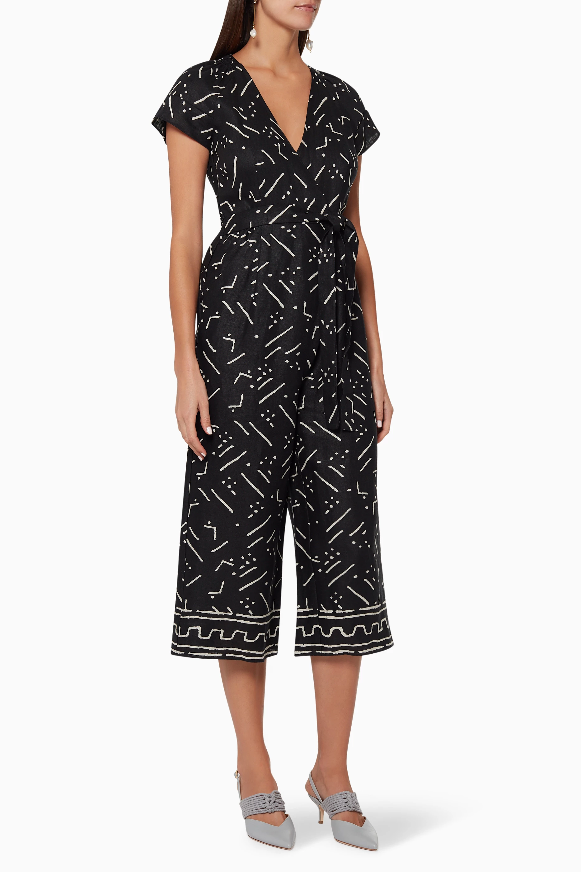 Whistles etta linen hotsell jumpsuit