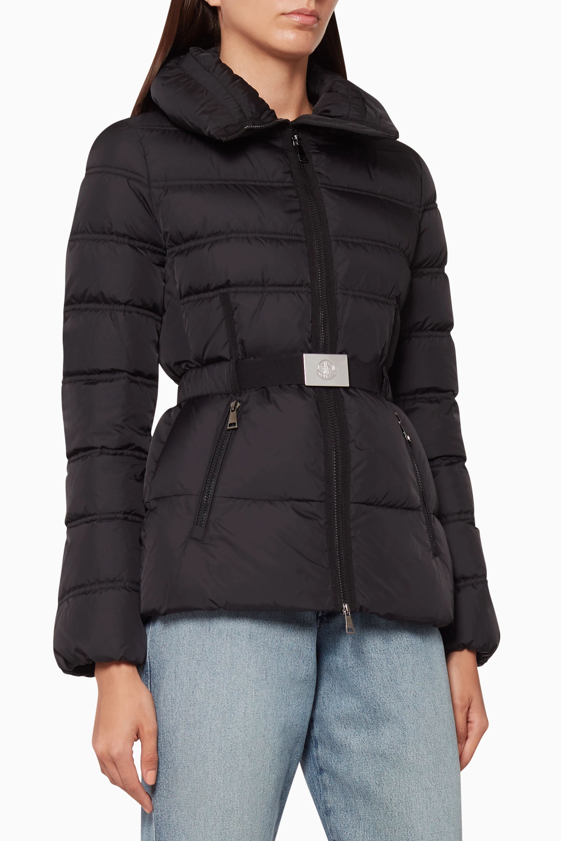 Moncler belted best sale jacket