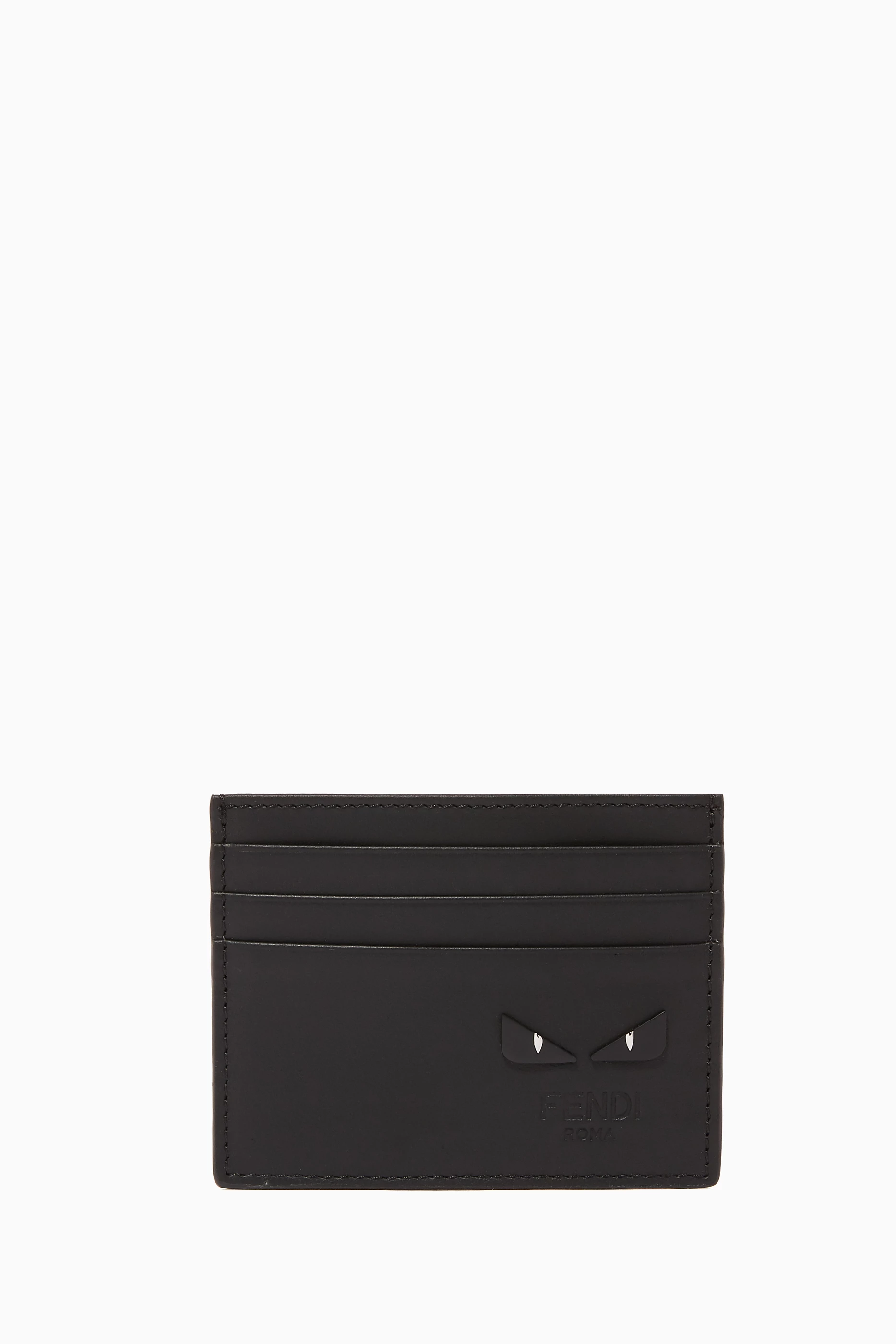 Fendi card outlet holder black