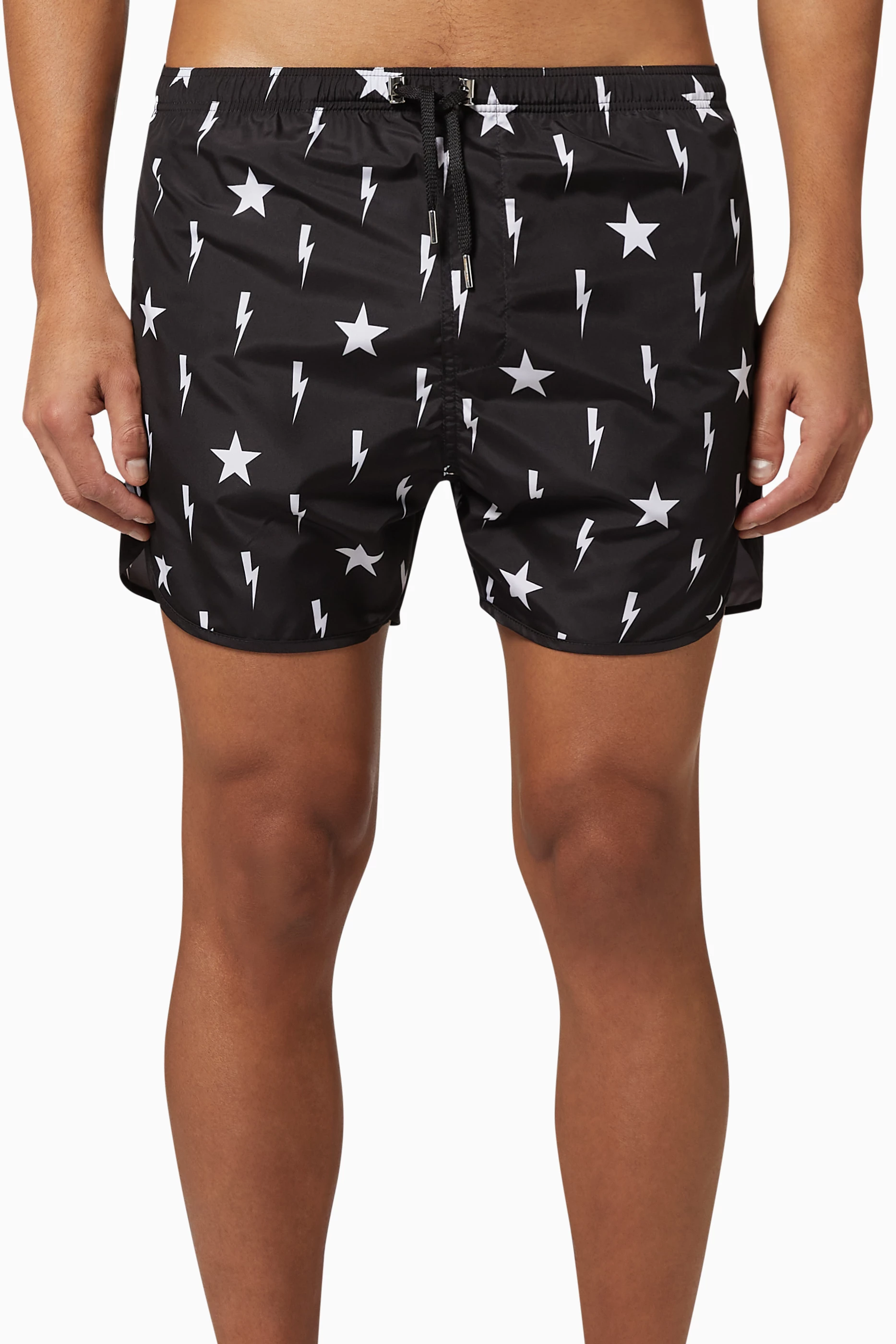 Neil barrett lightning bolt sales swim shorts