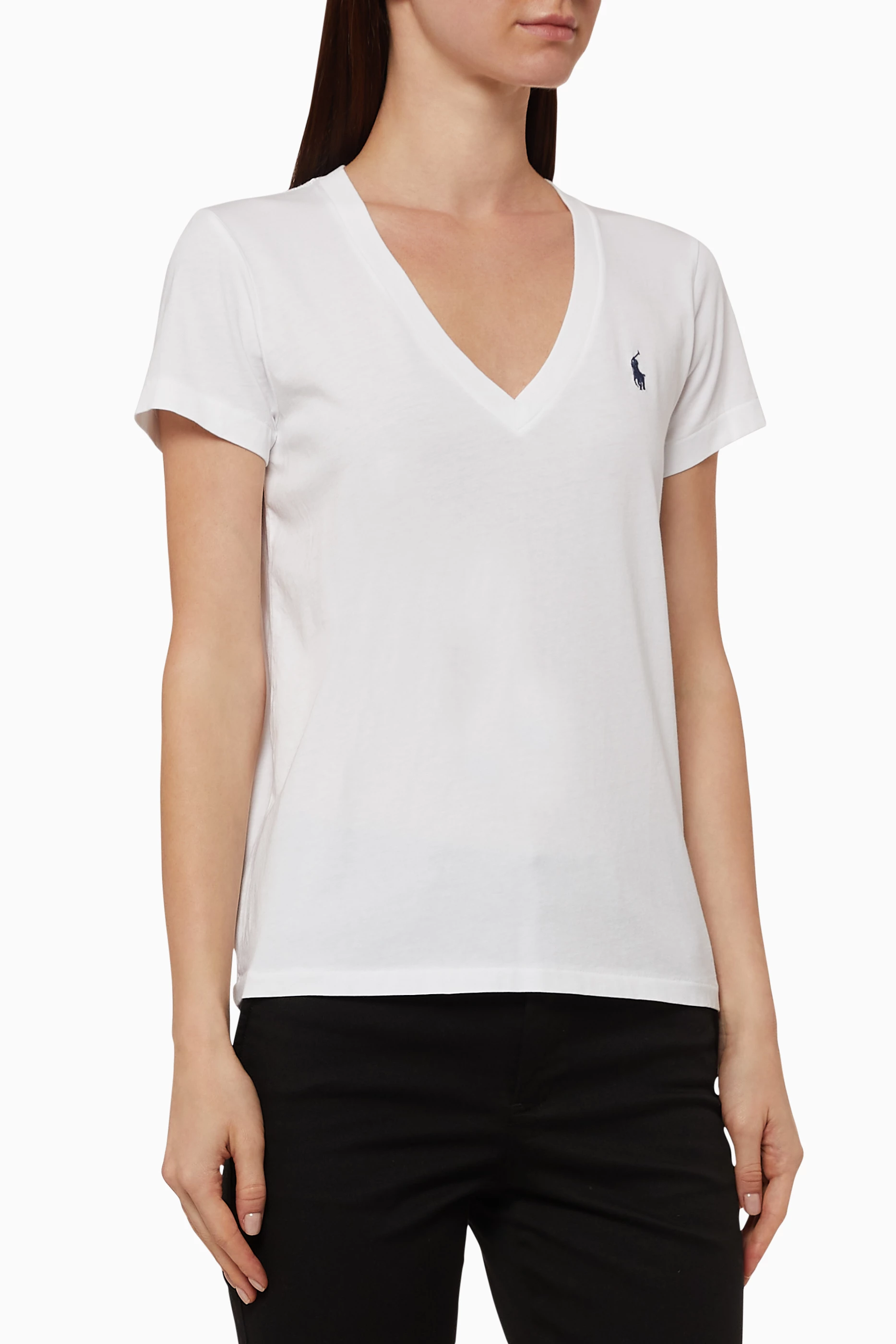 Polo ralph lauren v neck women's t shirts top