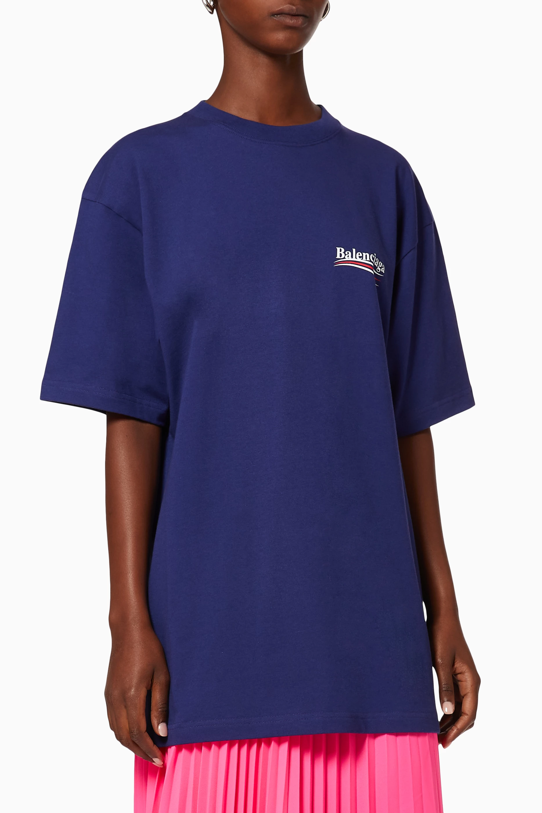 Balenciaga t shop shirt womens blue