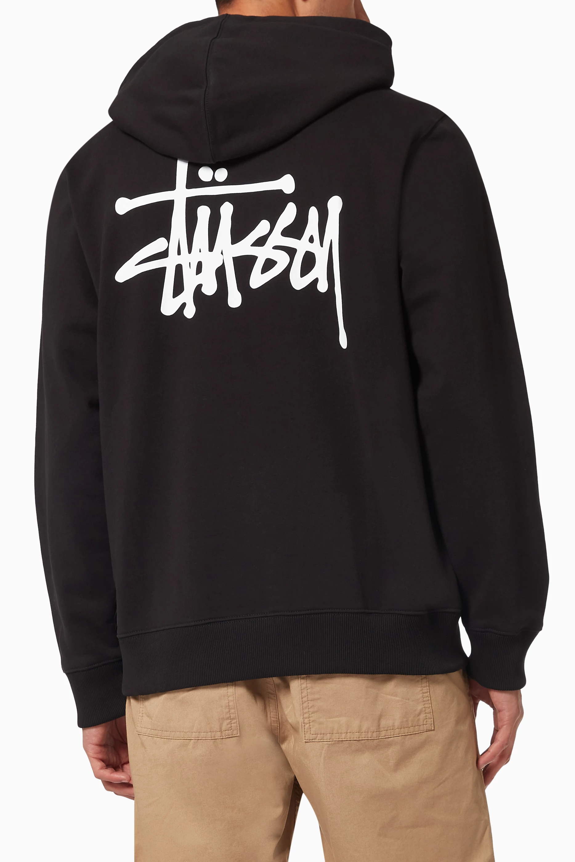 Stussy deals hoodie black