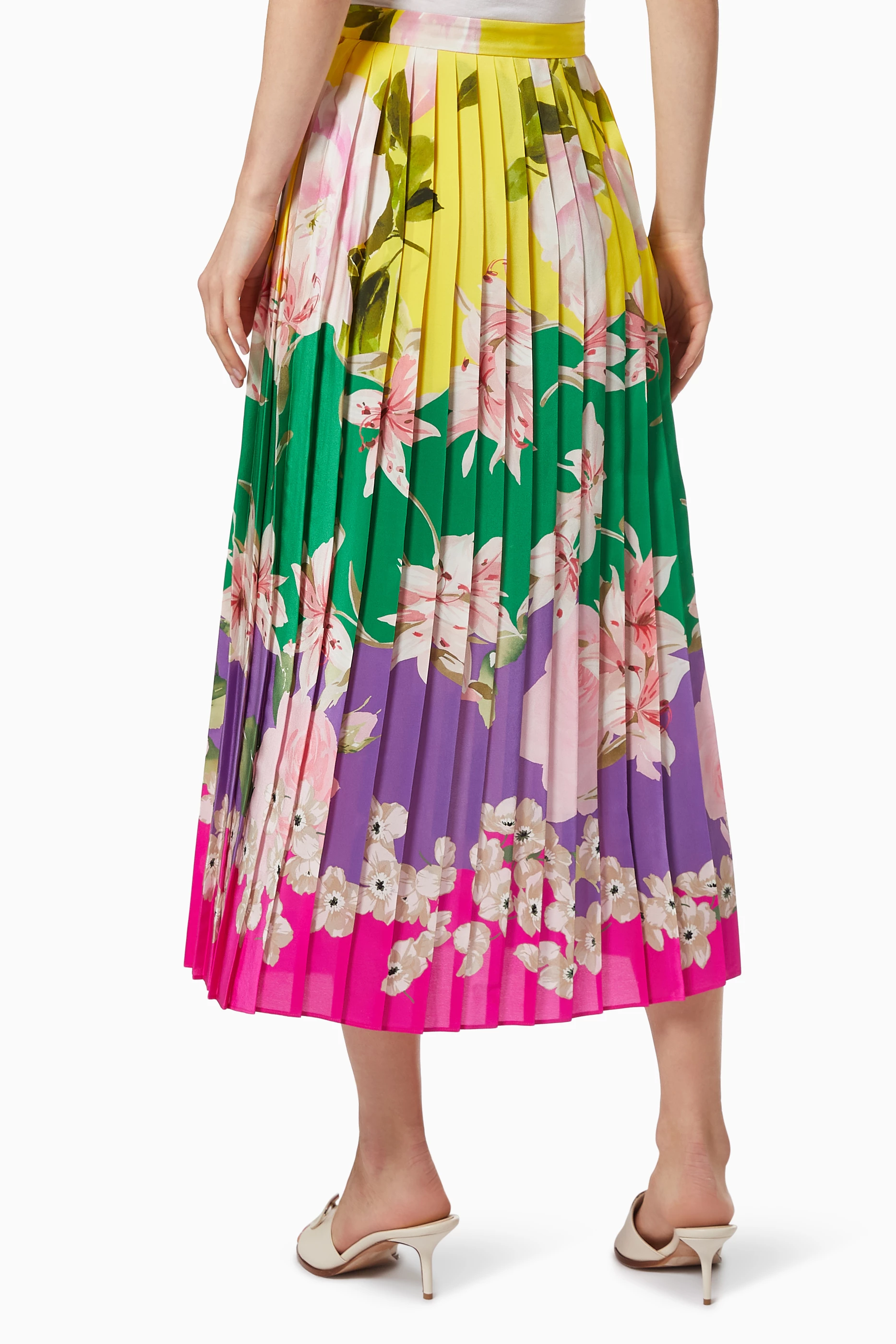 Valentino floral sale midi skirt