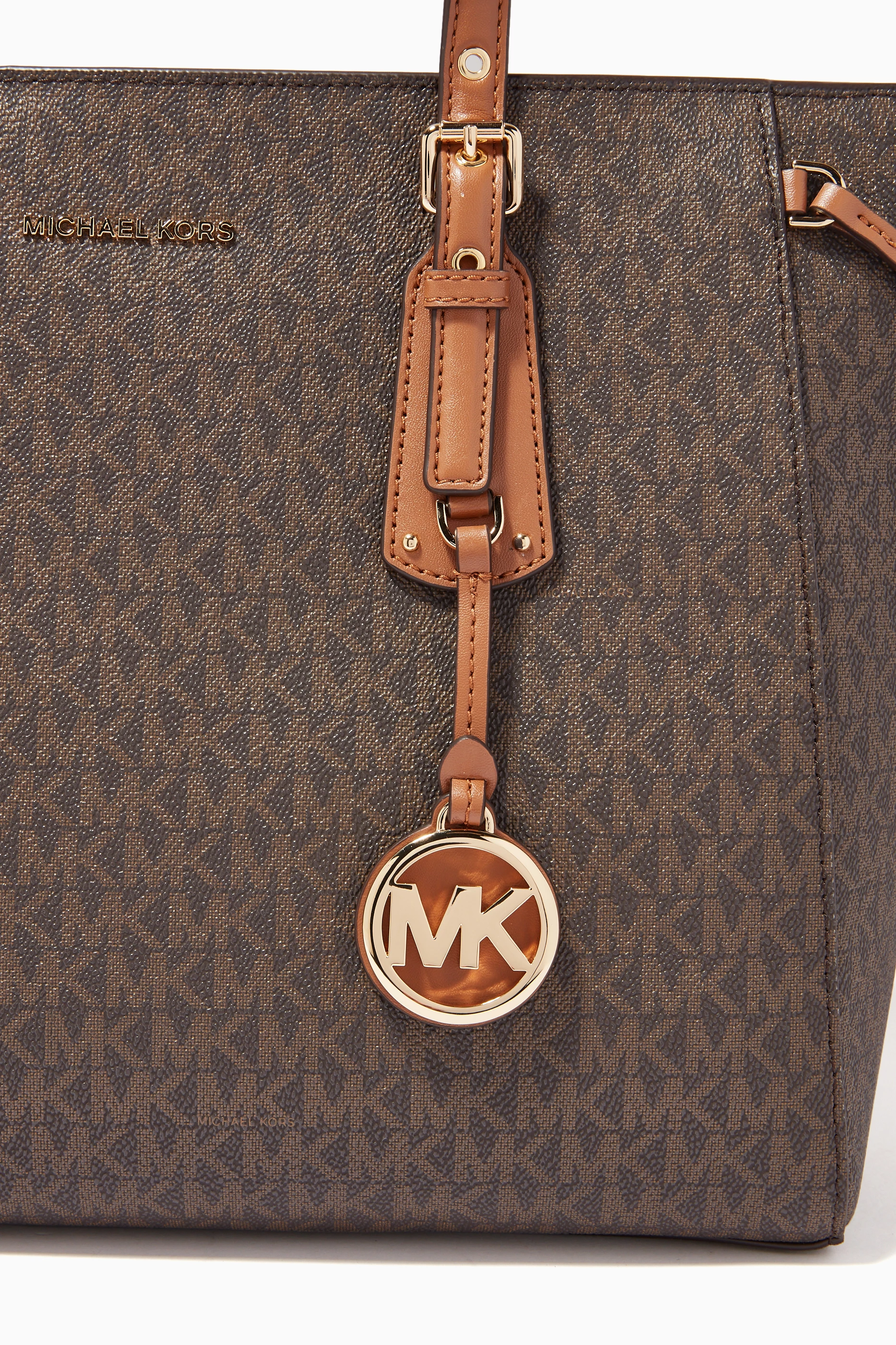Mk brown tote bag hotsell