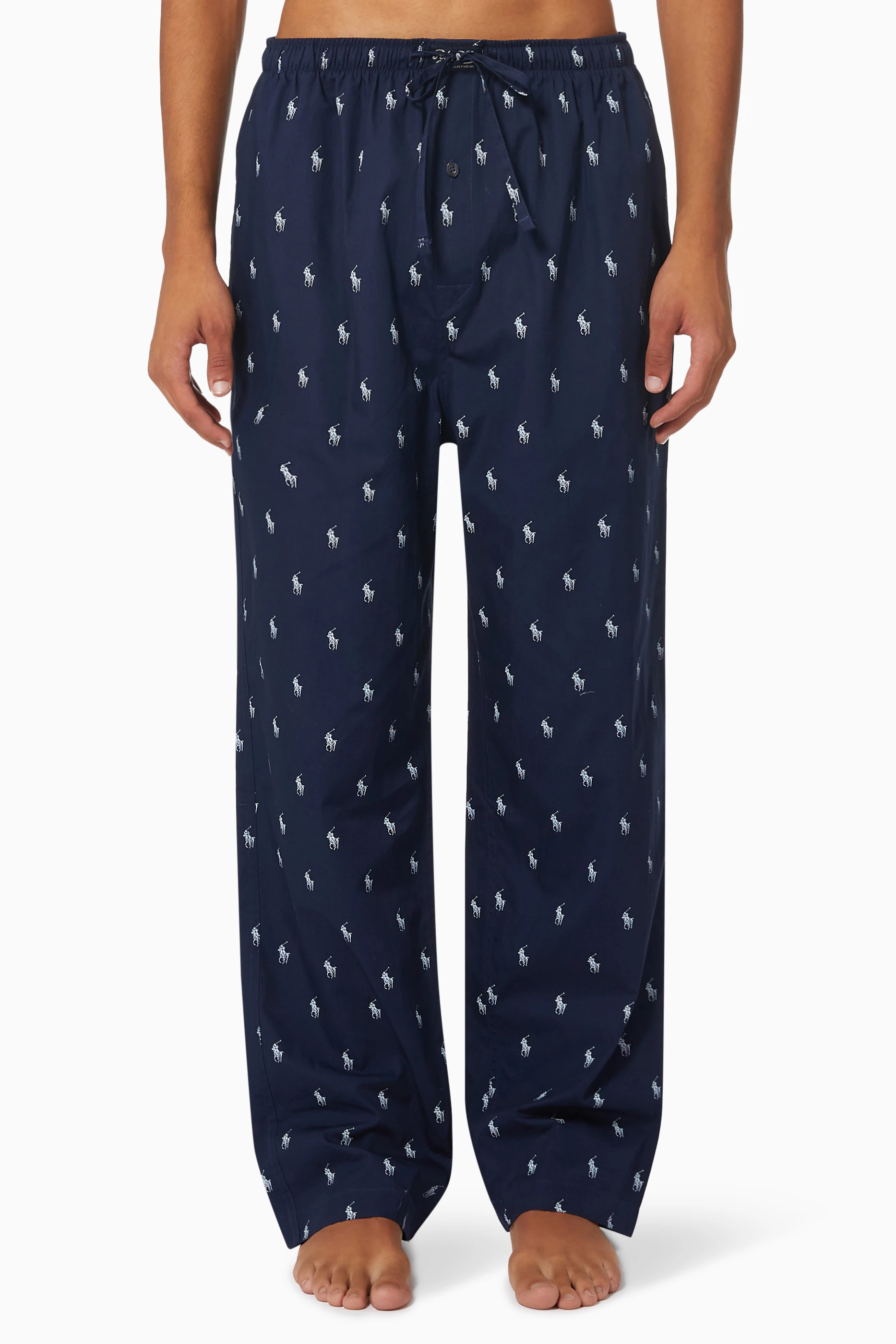 Buy Polo Ralph Lauren Blue All over Pony Print Pyjama Pants in