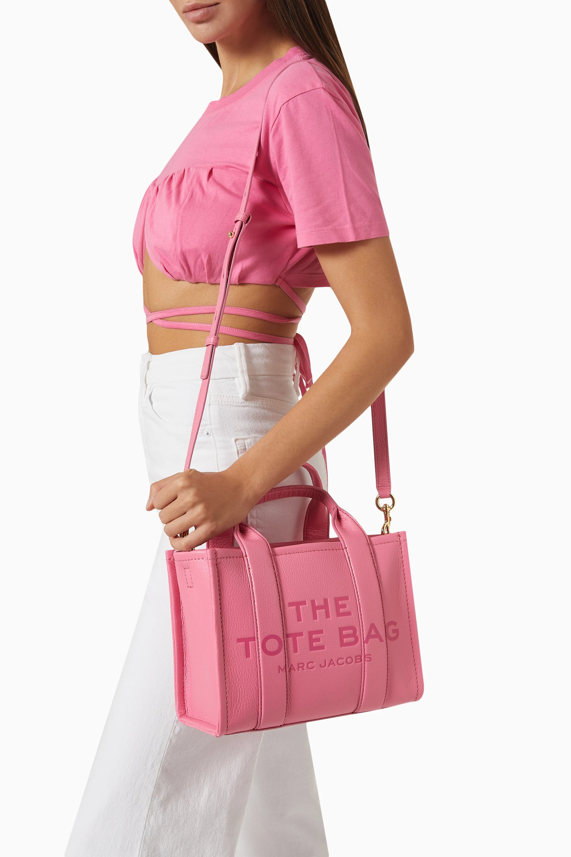 morning glory marc jacobs tote bag pink