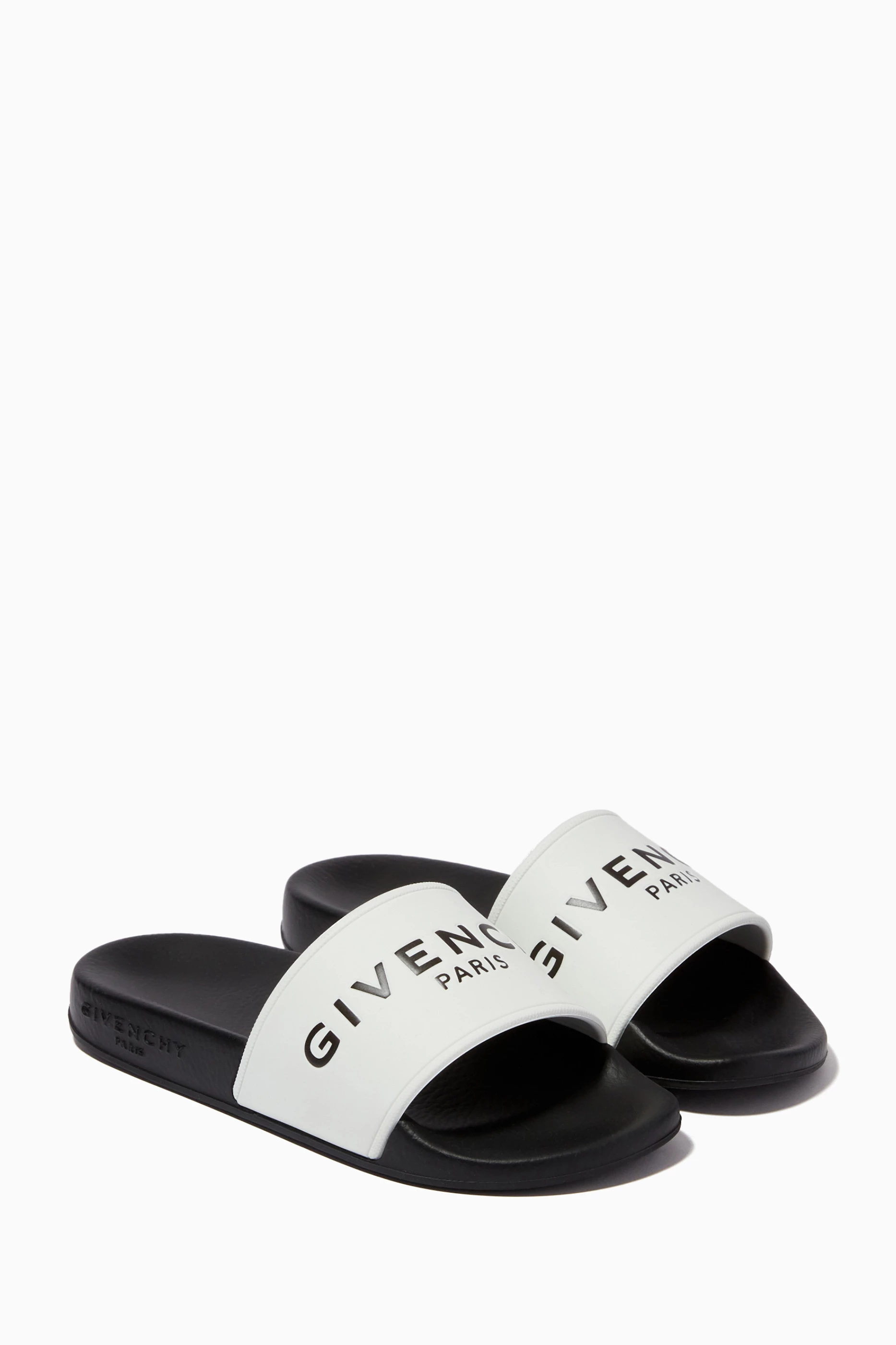 Givenchy logo rubber discount slides