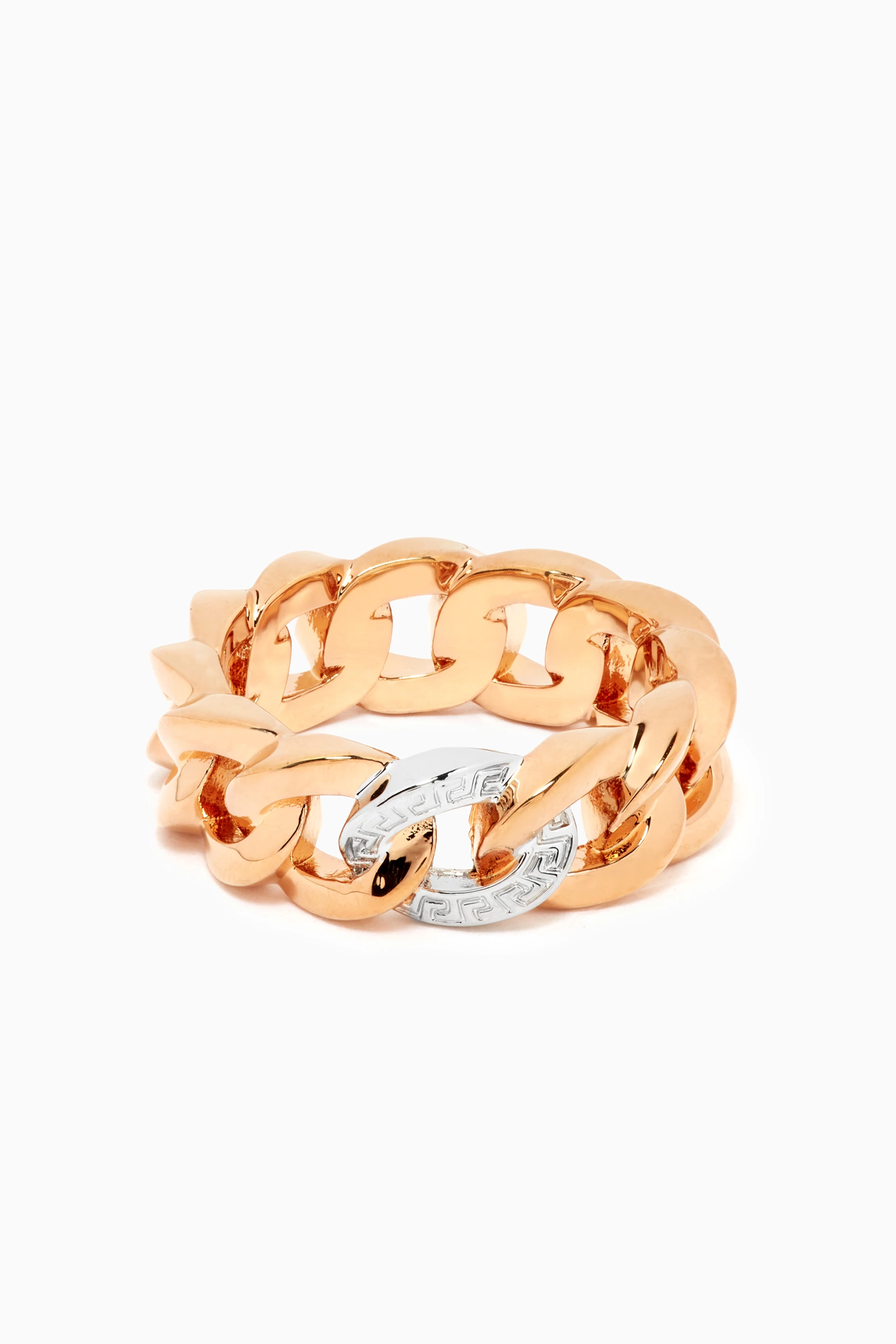 Versace medusa sales chain ring