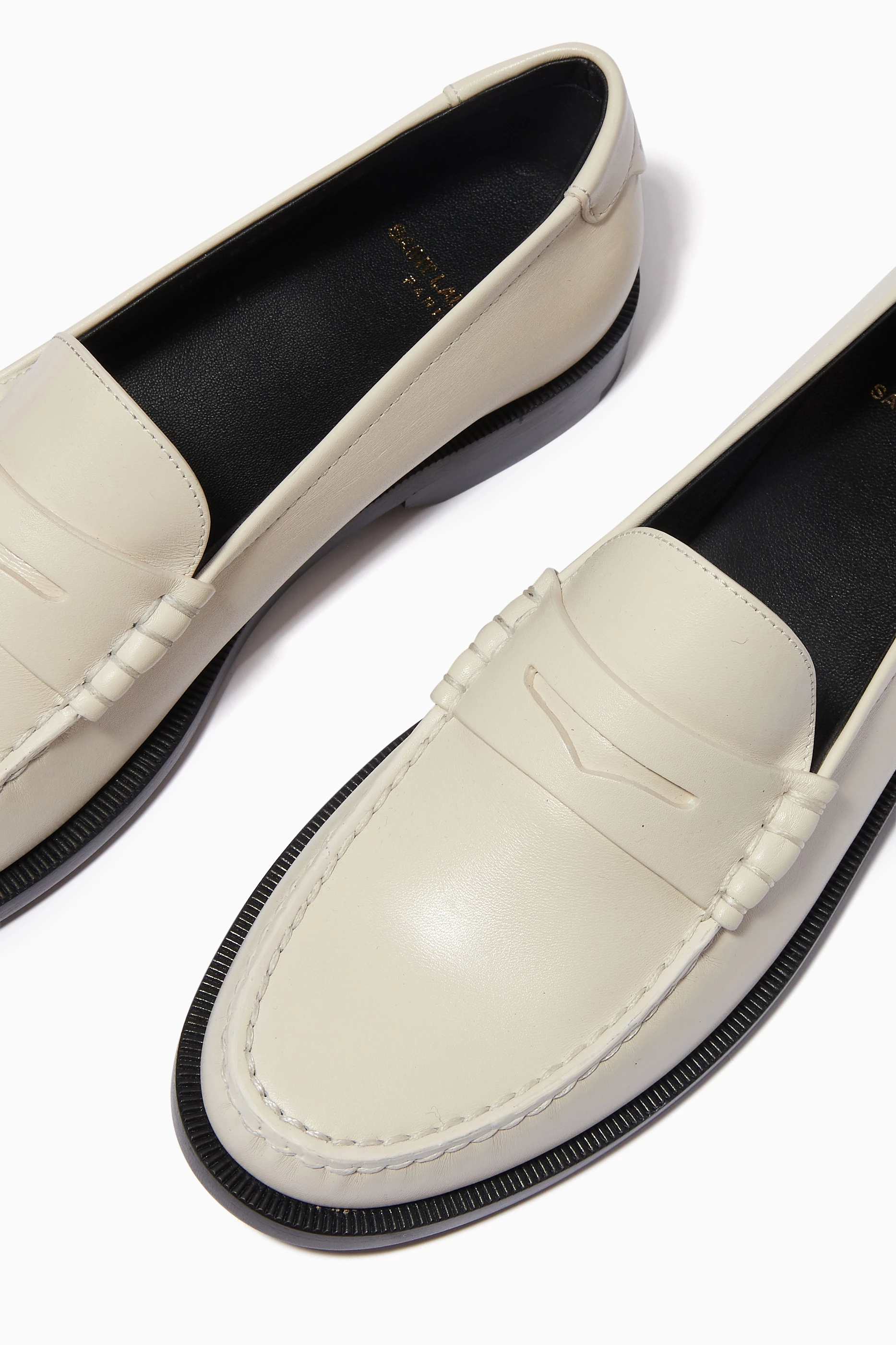 Le loafer monogram penny slippers in smooth leather outlet