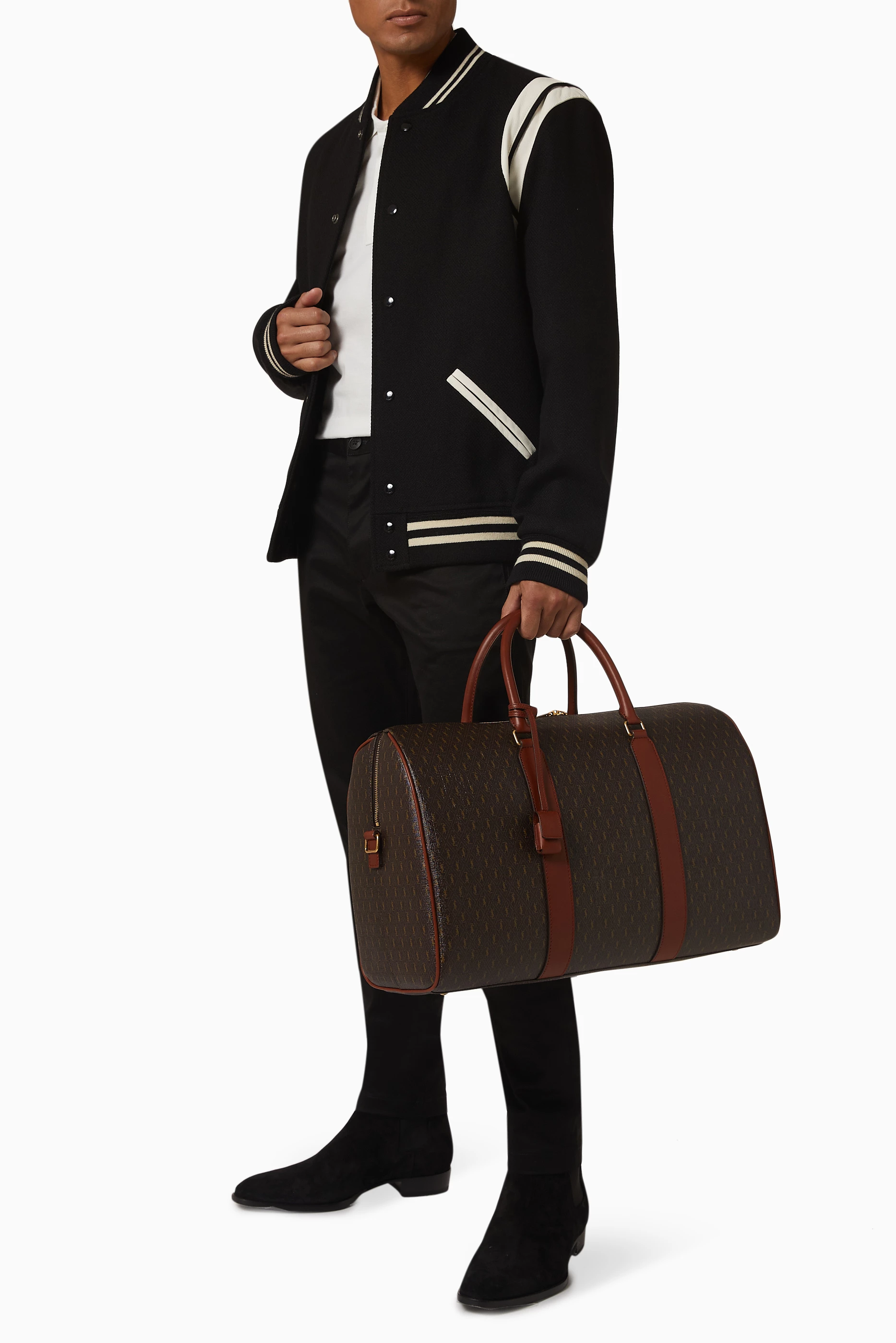 LE MONOGRAMME 48H DUFFLE IN CASSANDRE CANVAS AND VEGETABLE TANNED