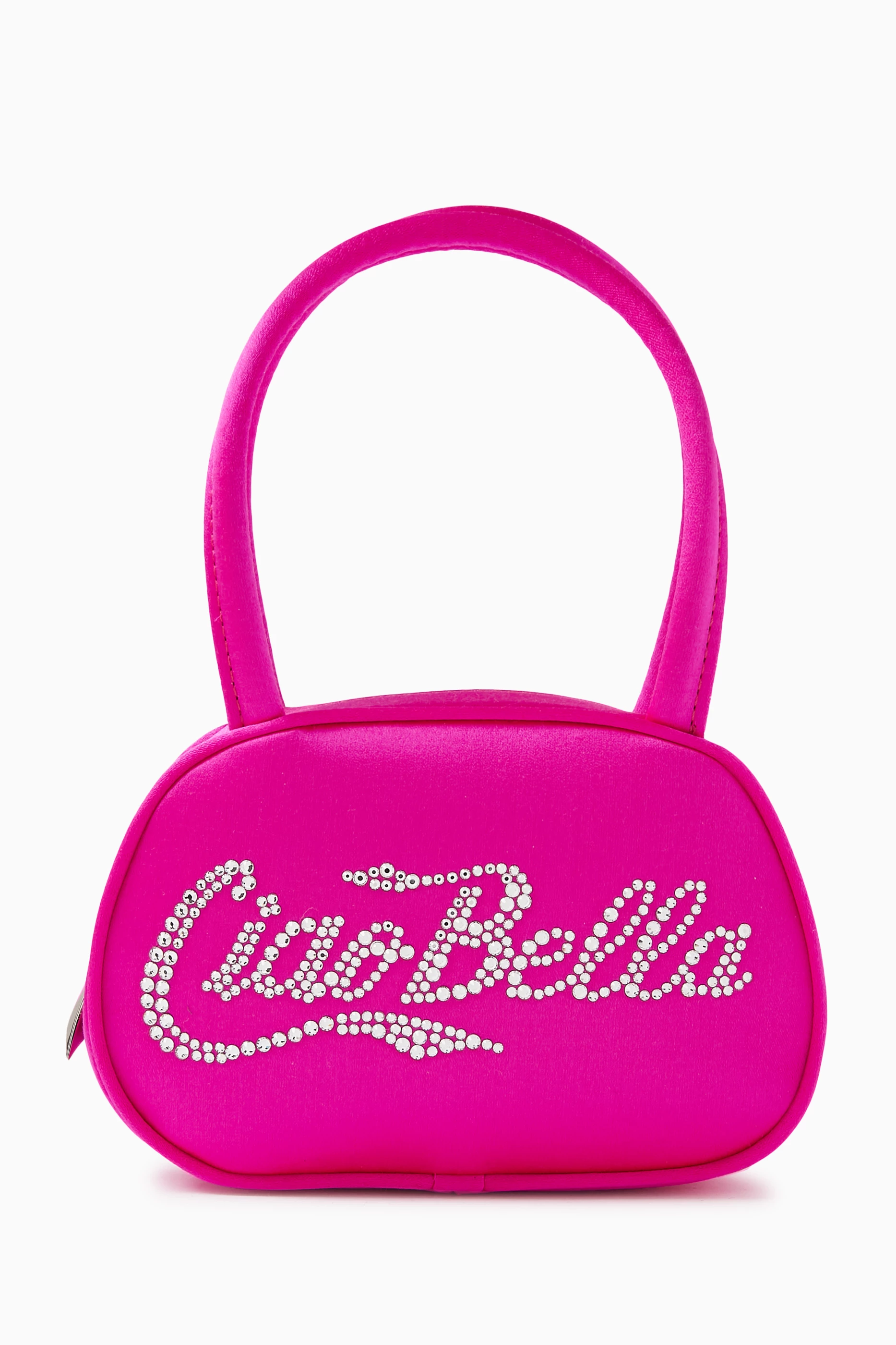 Buy Amina Muaddi Pink Super Amini Ciao Bella Top handle Bag in