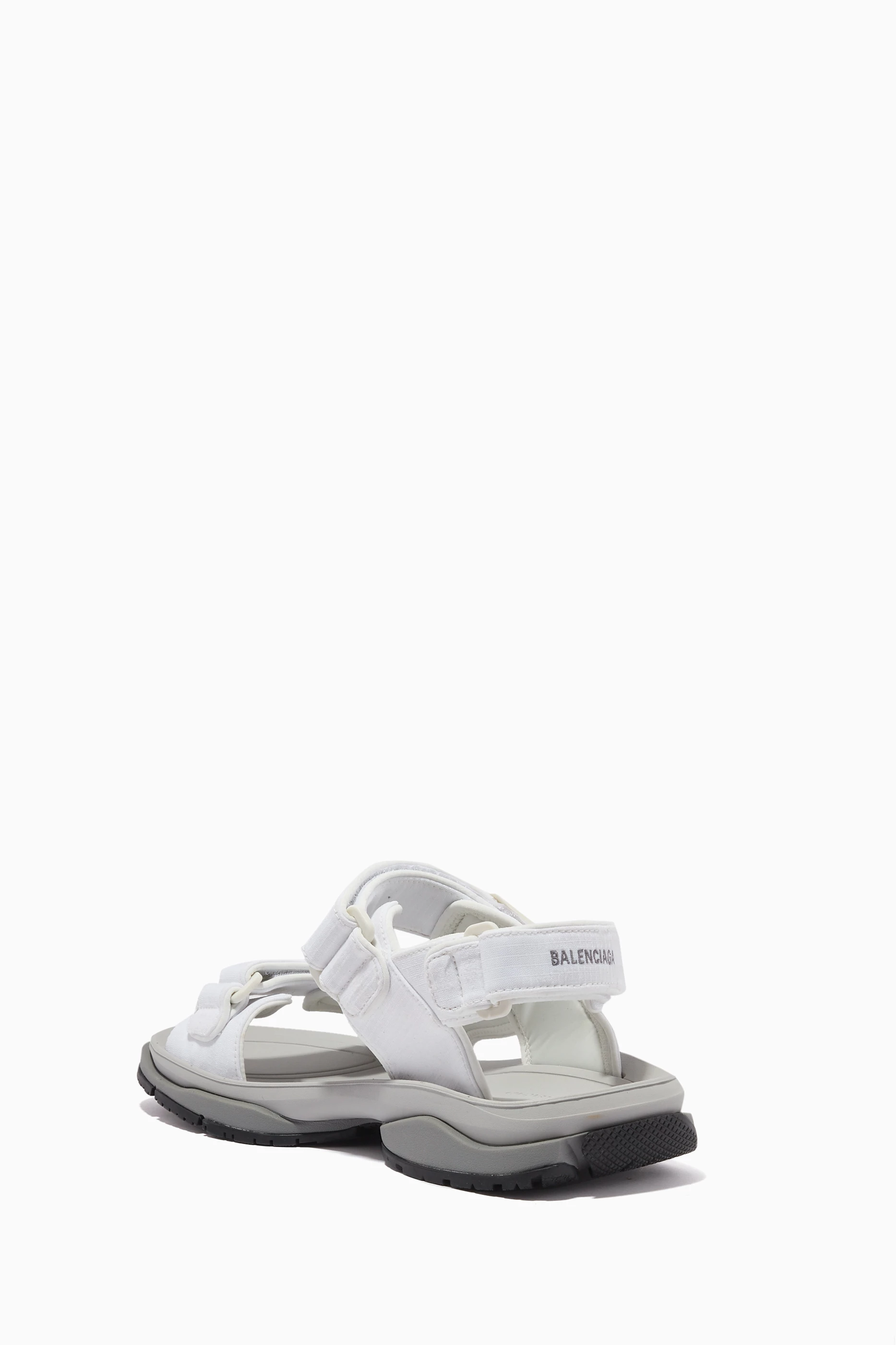 Buy Balenciaga White Tourist Sandal in Technical Material for