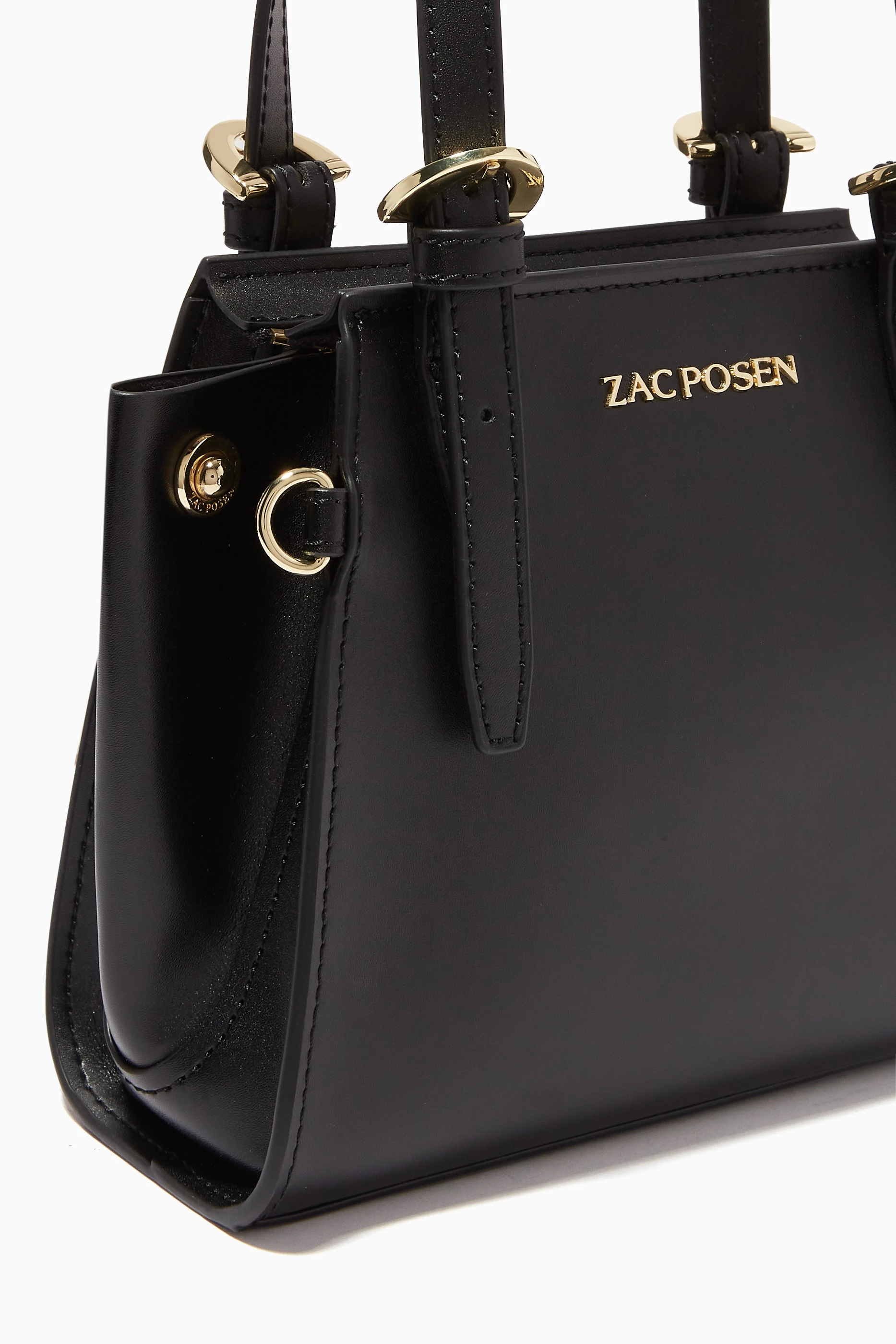 Buy ZAC Zac Posen Black Alice Mini Tote Bag in Leather for Women
