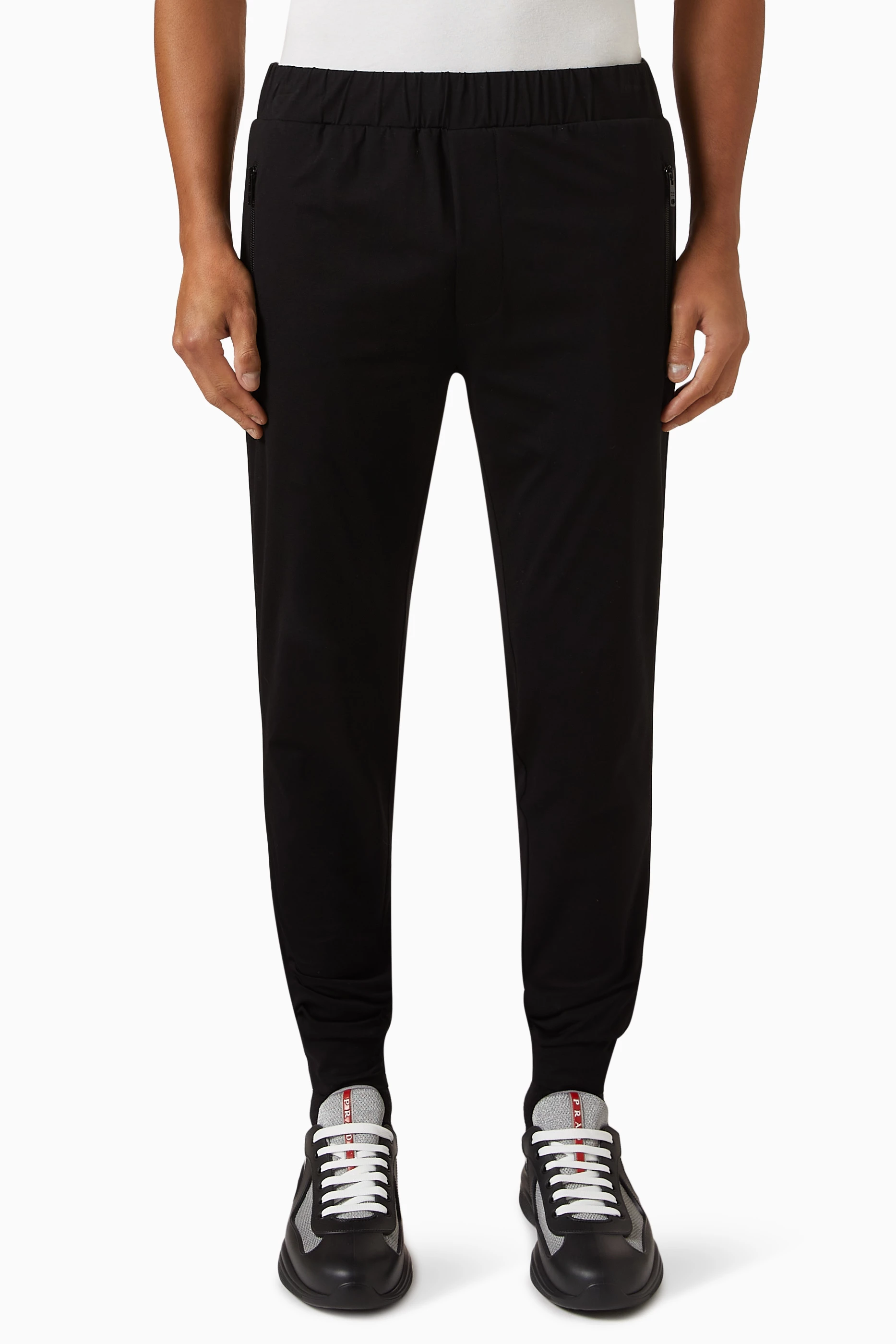 Prada mens joggers discount