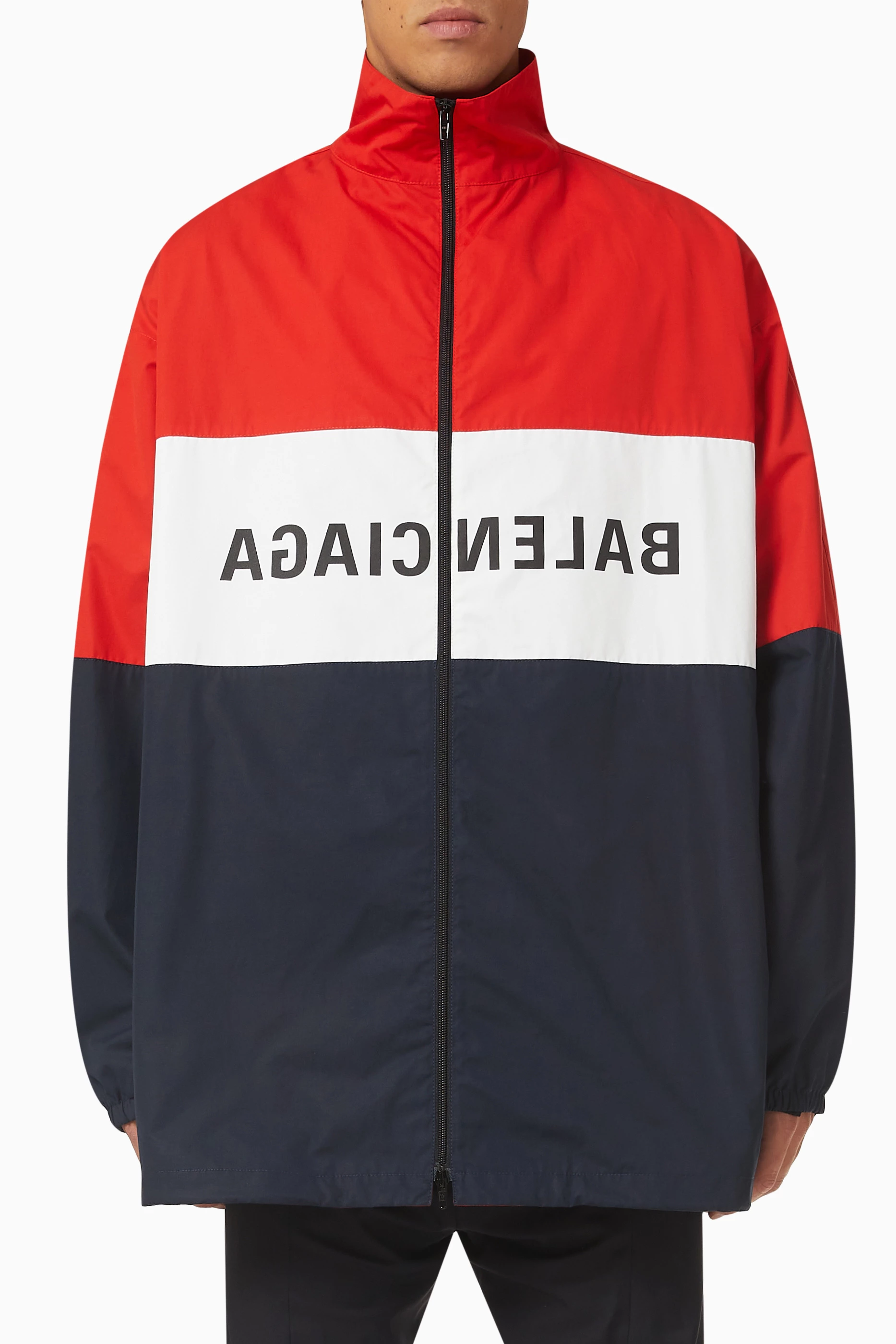 Balenciaga windbreaker mens red clearance