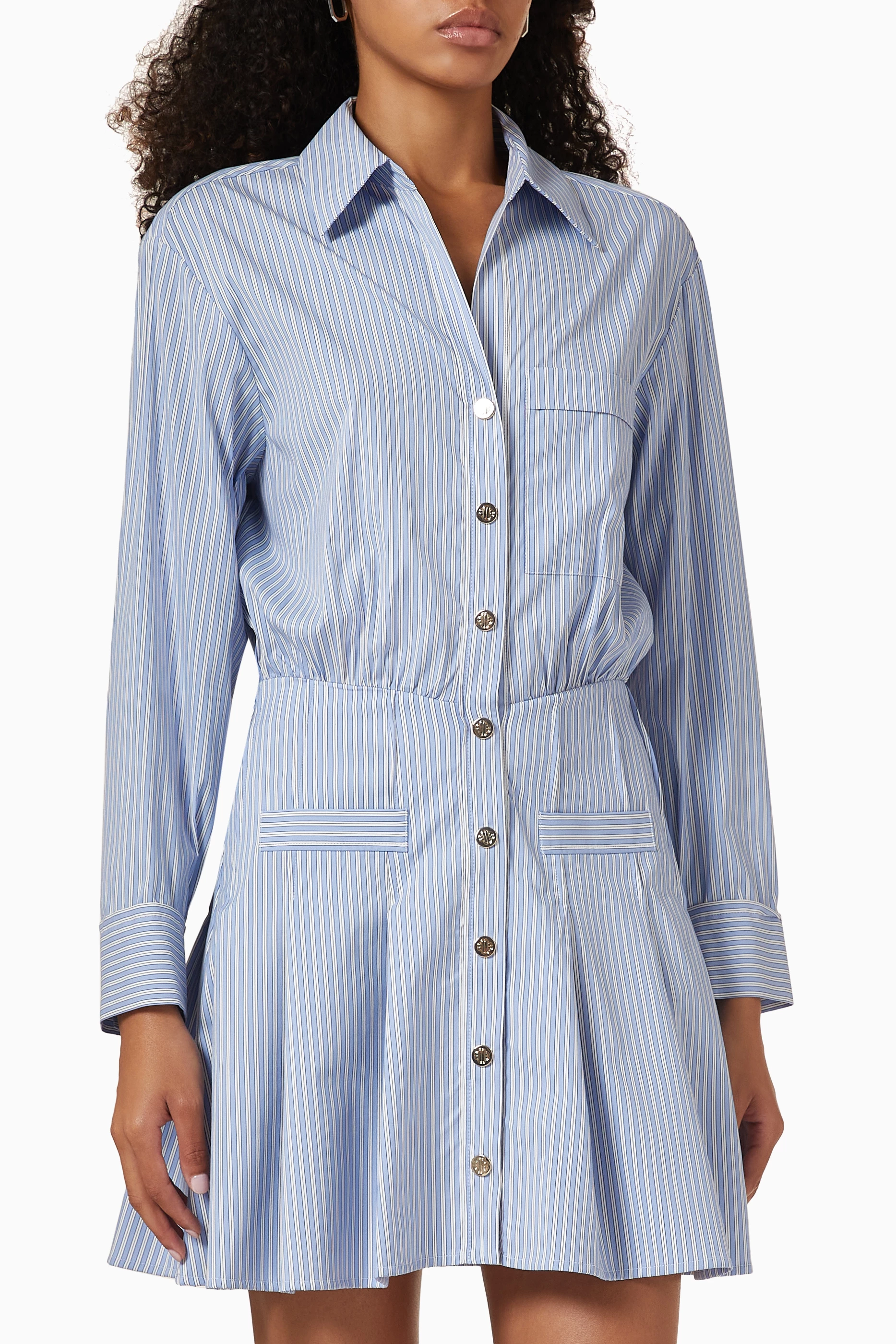 Maje striped shirt dress clearance