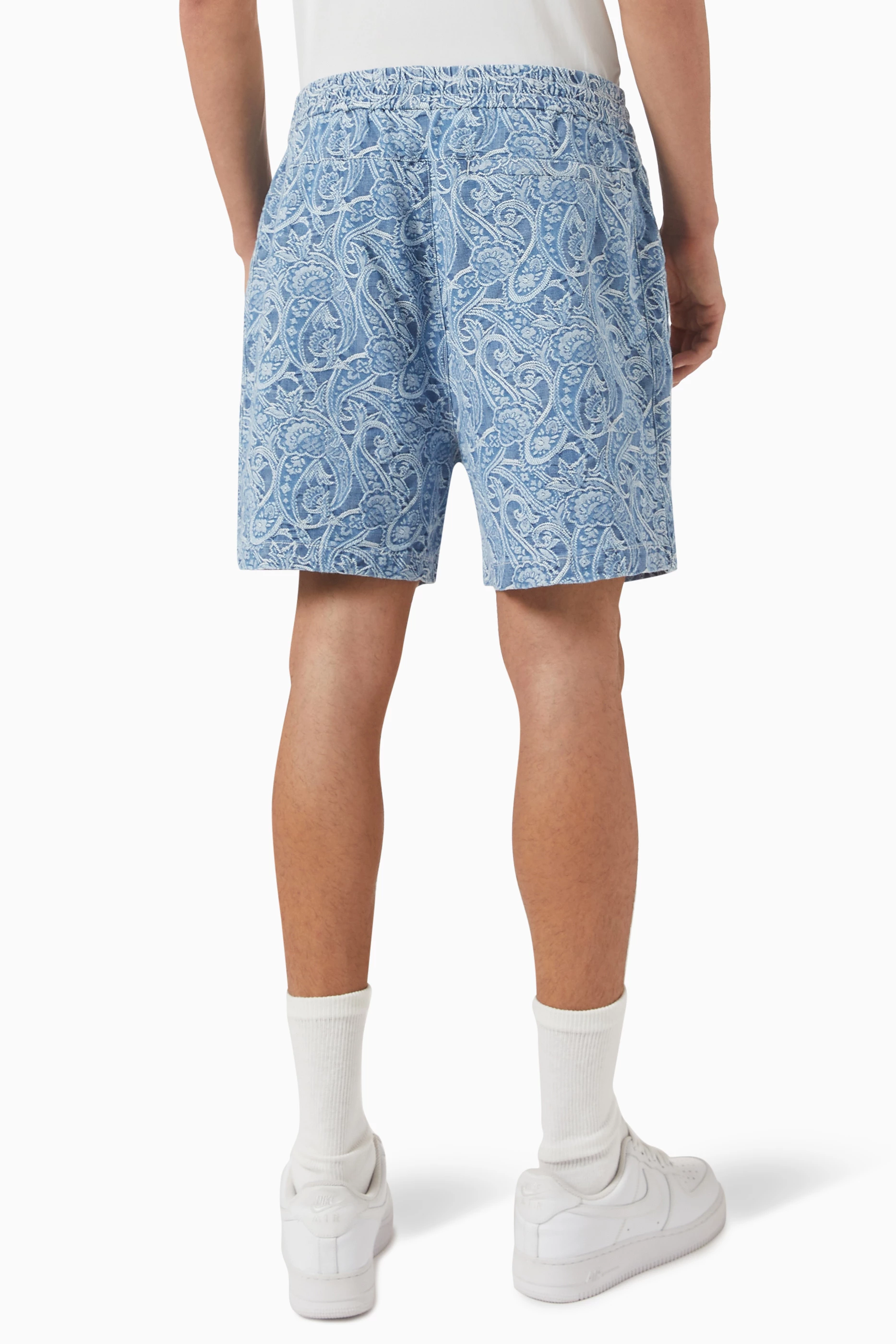 Buy Kith Blue Japanese Paisley Shorts for Men in Kuwait | Ounass