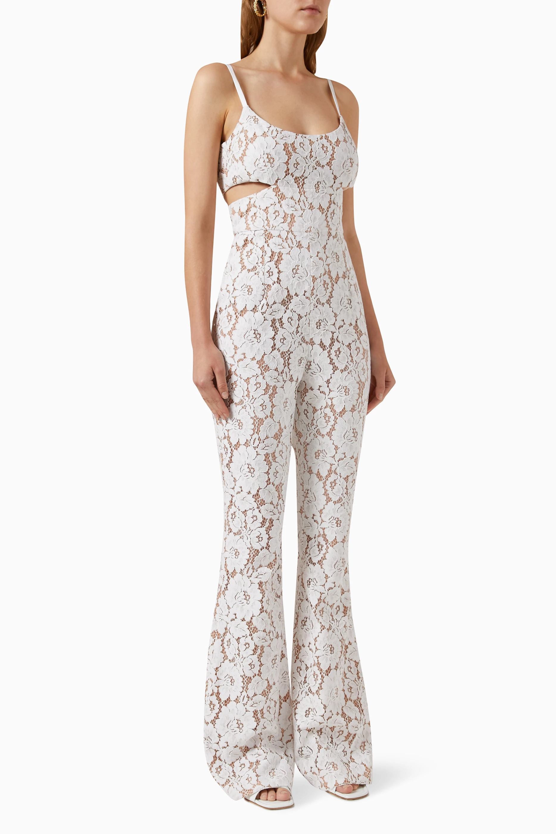 Michael kors lace bodice jumpsuit deals